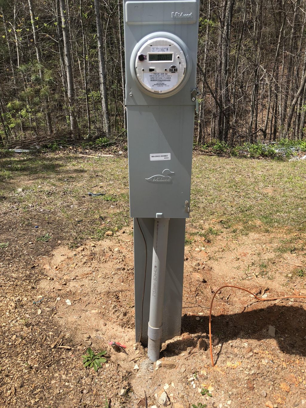 Main disconnect and meter install