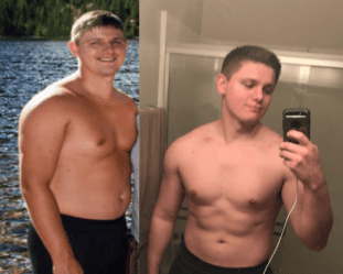 My personal 45 pound transformation.