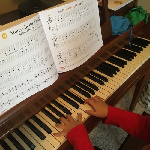 Lesson with a 3-year-old student!