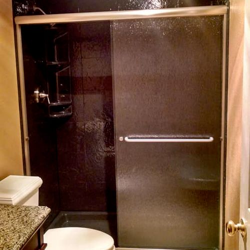 Corian Shower installed