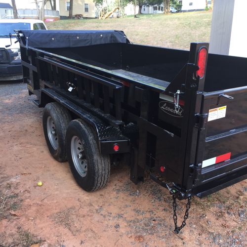 New purchase 7x14 dump trailer 