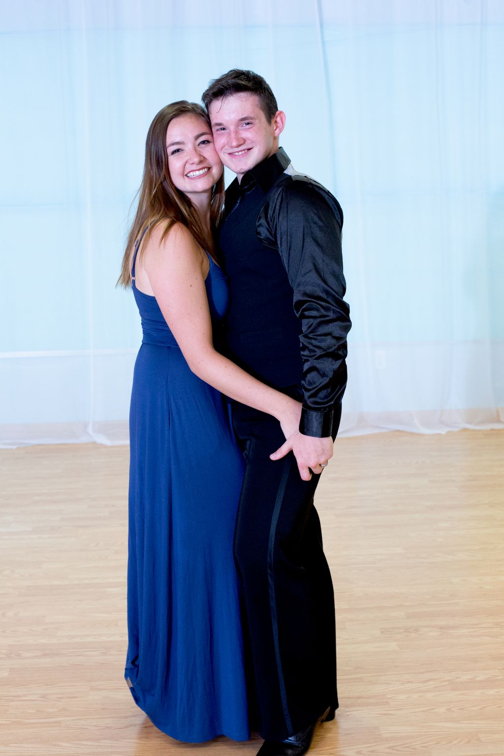 Celebrating a successful showcase with my Fiancee.