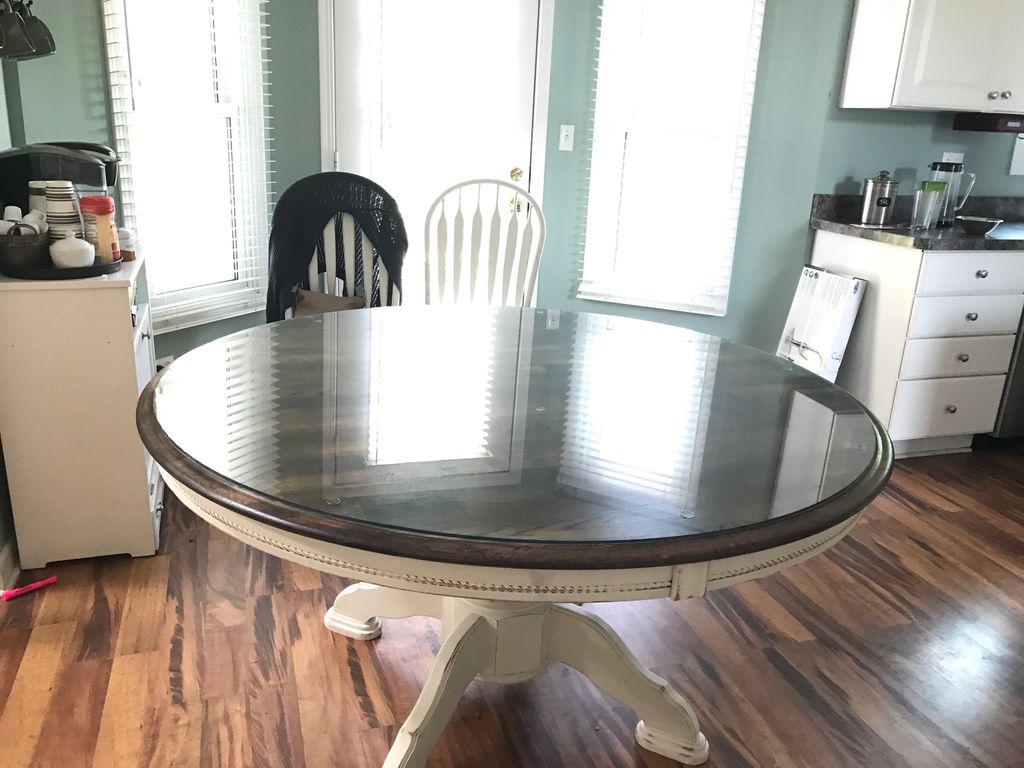 1/4” round glass top