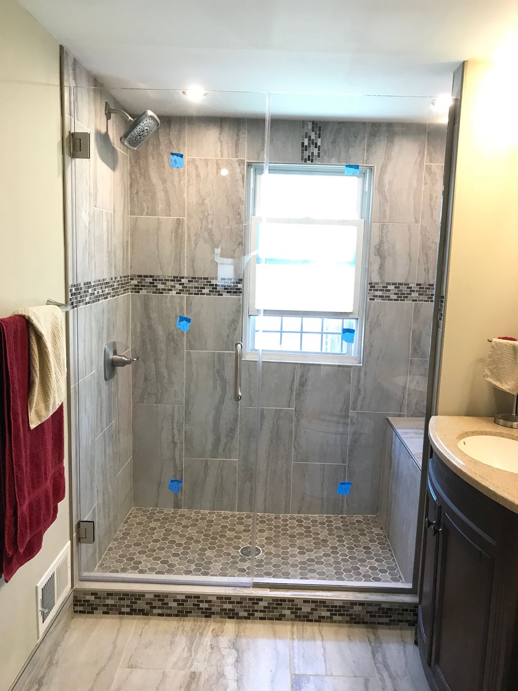 3/8” tempered Custom Door and Panel