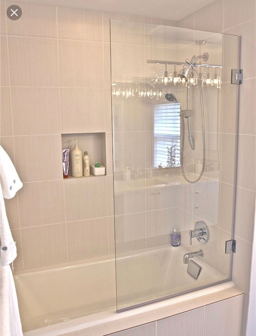 3/8 Glass Door, easy in easy out. 