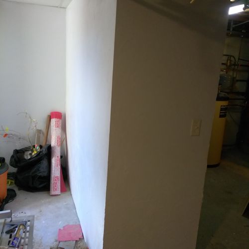 Existing non-structural wall removed
