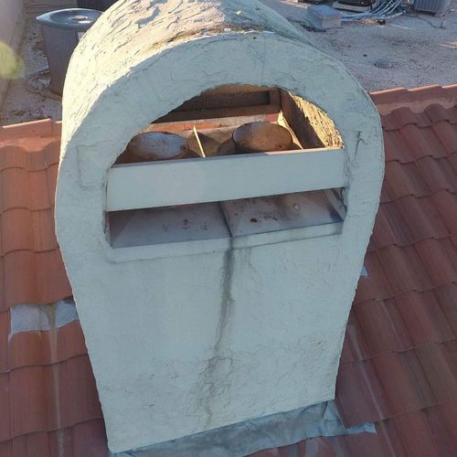 Our drones can inspect chimney systems on fragile 