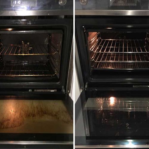 Before and After Oven