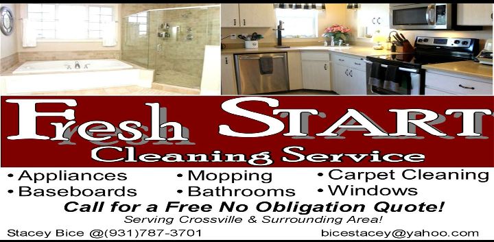 Fresh start cleaning