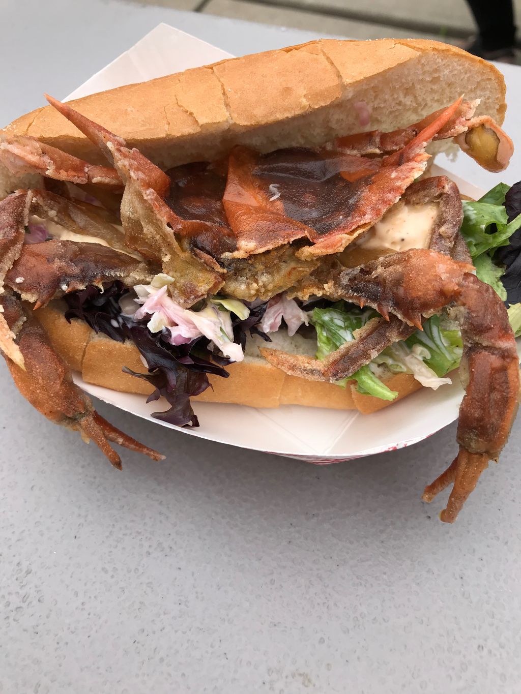 Soft shell crab sandwich