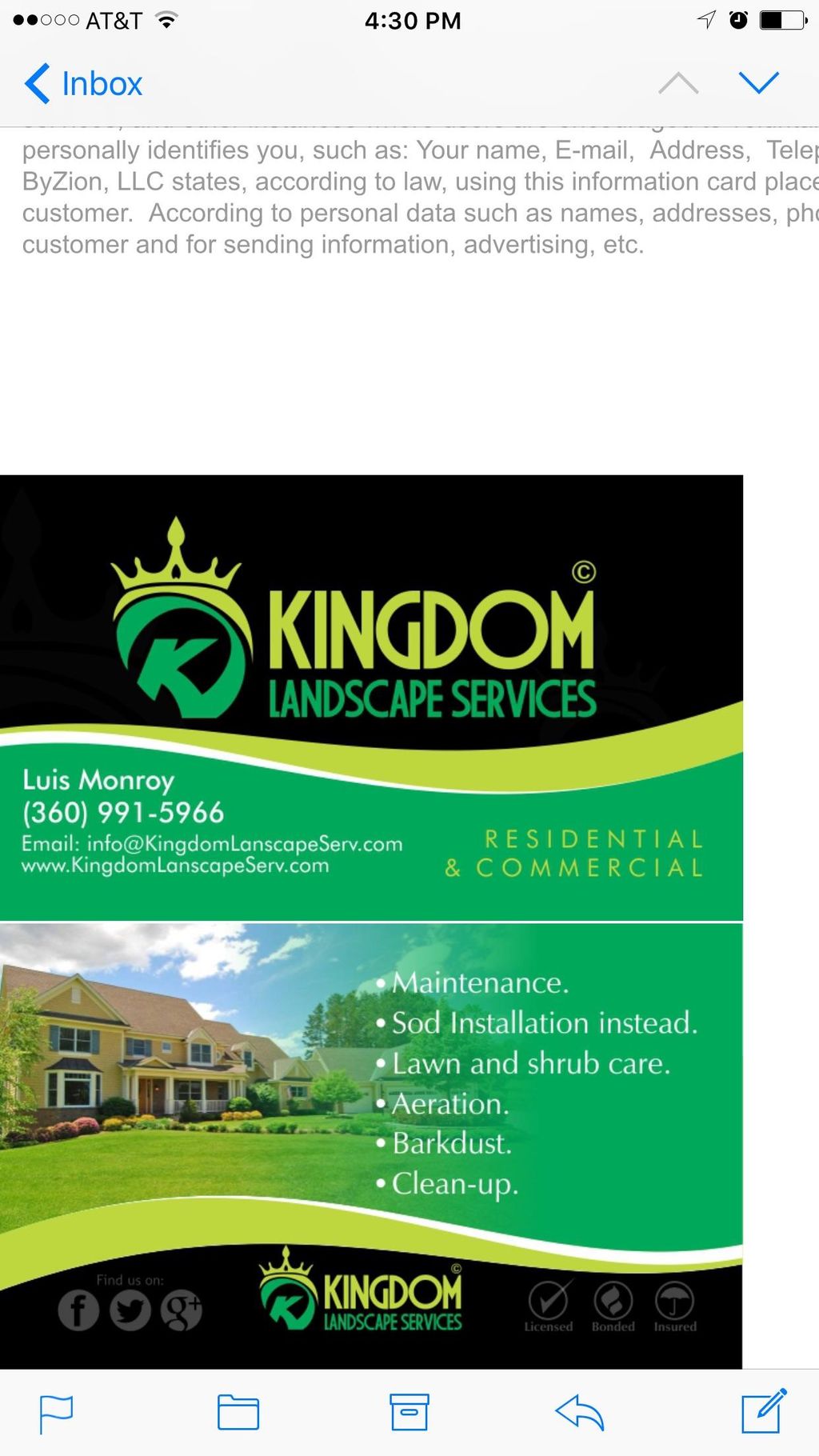Kingdom Landscape Services LLC