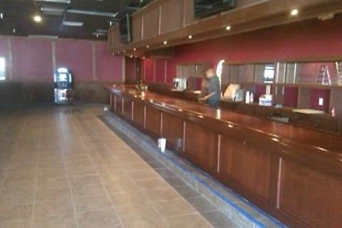 bar we built for a large pool hall