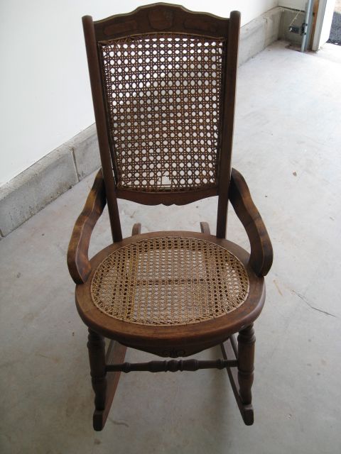 Victorian Rocker - before restoration