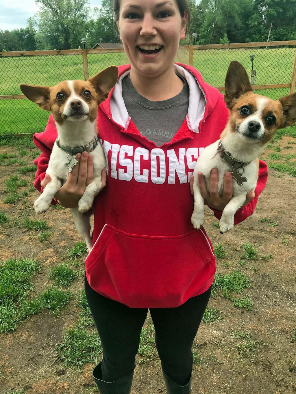 Campers Abby & Sophie with Caretaking Manager, Jes