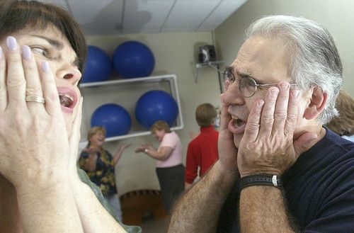 Laughter Yoga Class facilitated by me. Pictured he