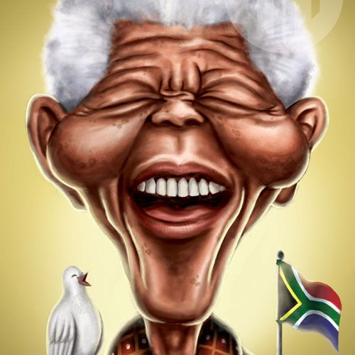 Caricature Tribute for Nelson Mandela