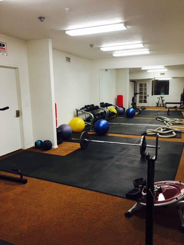 open area for warm-ups