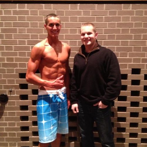 Client competing in his first physique show!