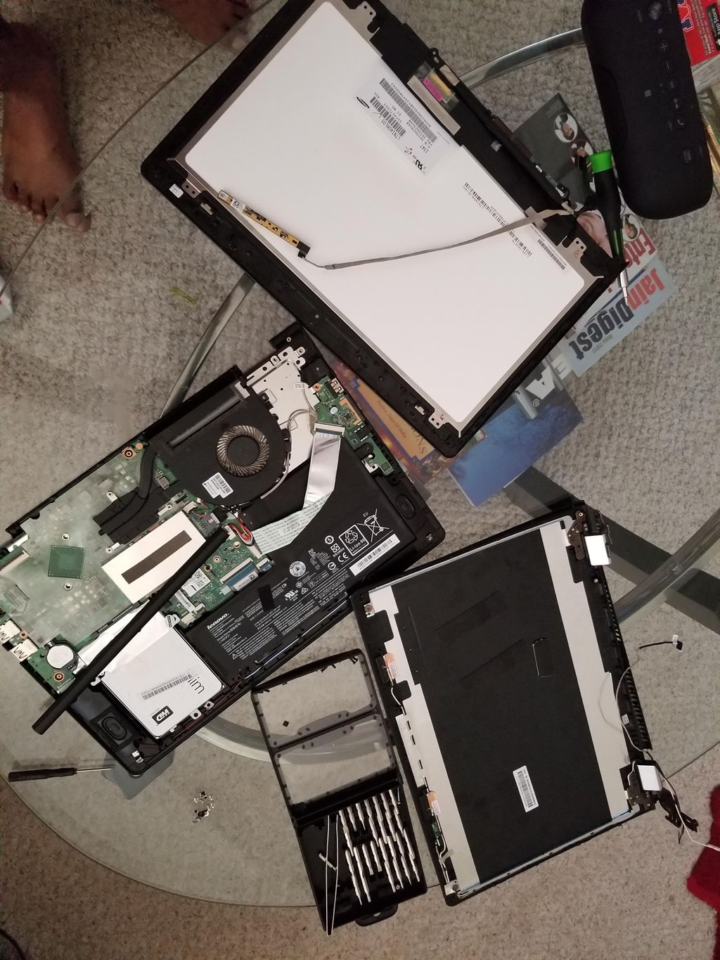 Laptop disassembly