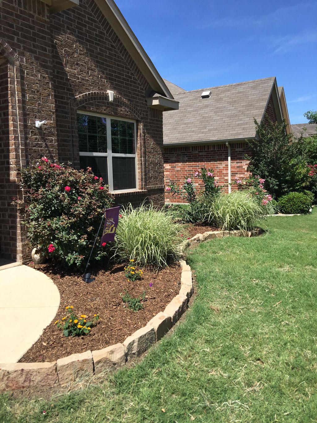 Natural Stone Border. This border is completely cu