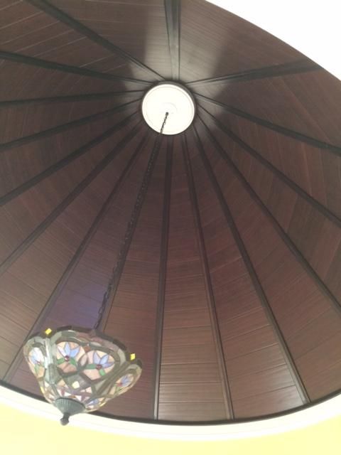 Looking up at the dome from below. After all that 
