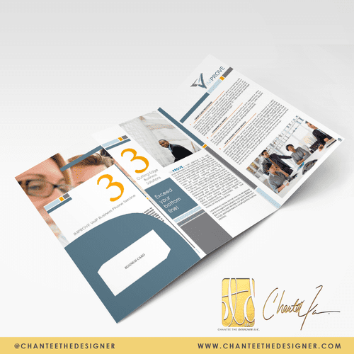 This brochure design was created for a budding cus