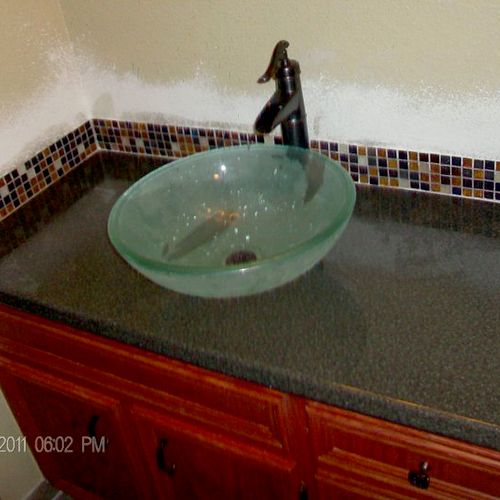 unfinished sink