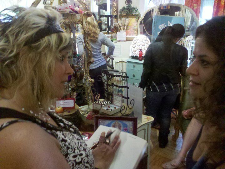 In one of my book signing events