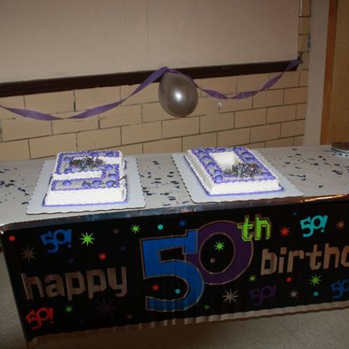 50th Birthday Cake Table