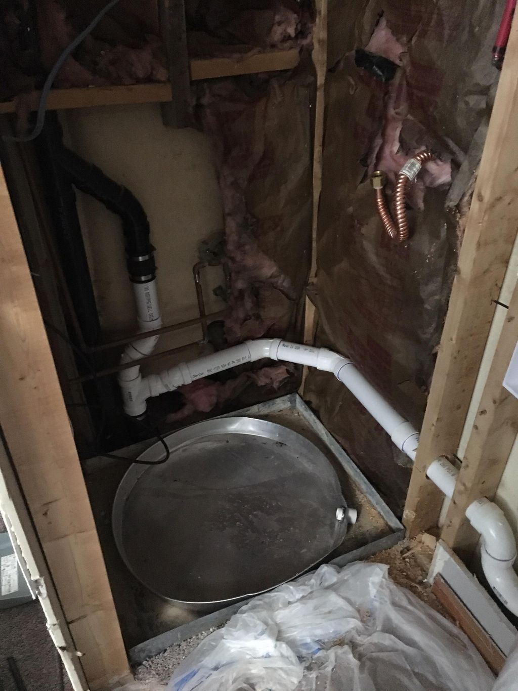 Added plumbing for extra washer hookups 