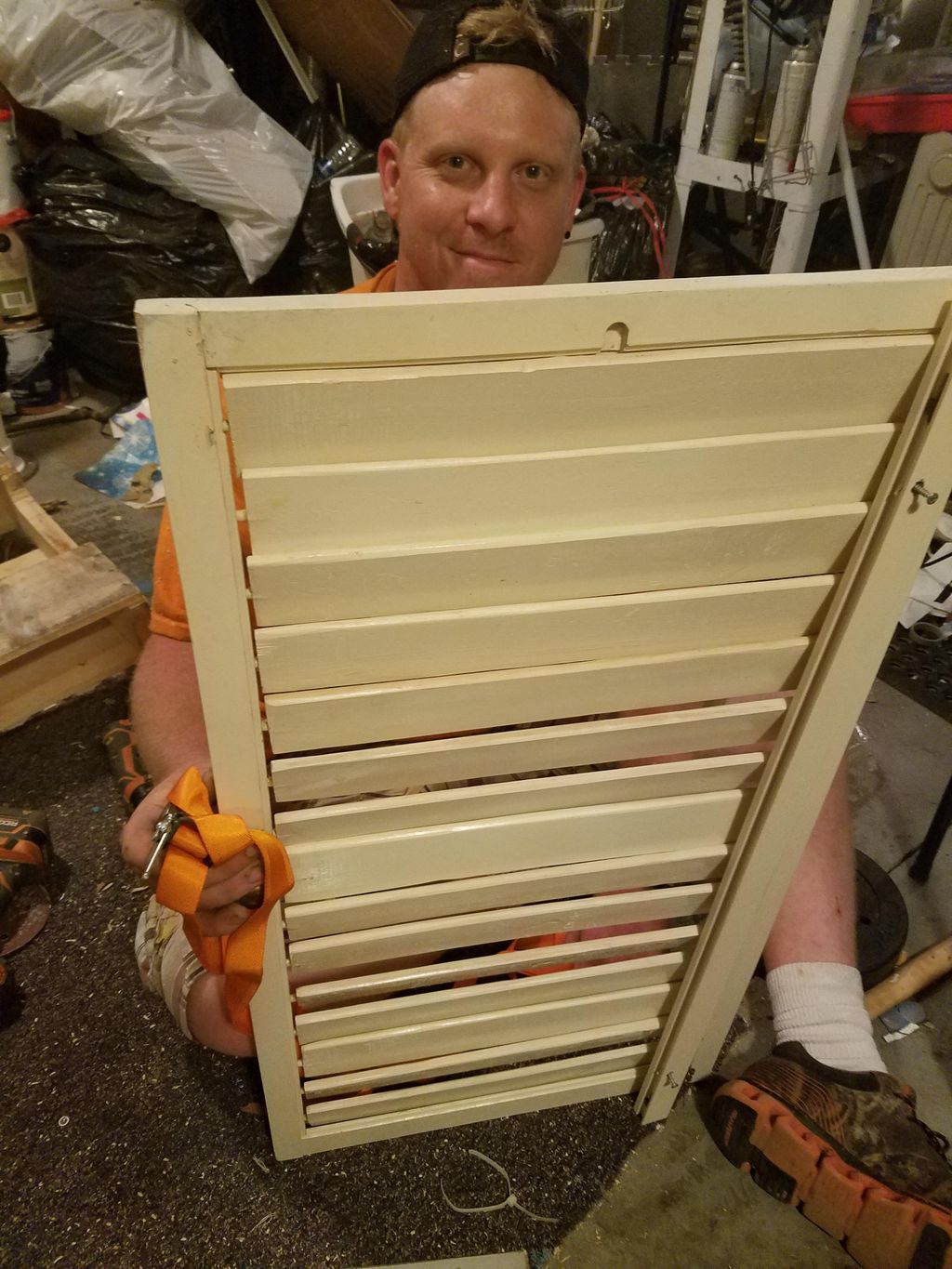 hand made loovers for shutter repair