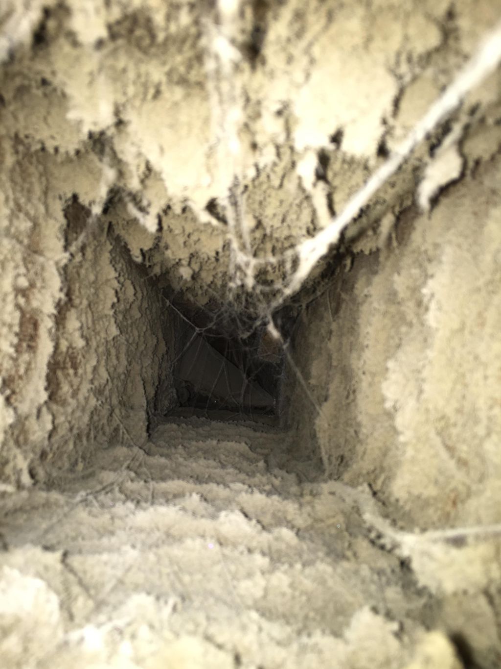 This duct can't get any dirtier. 