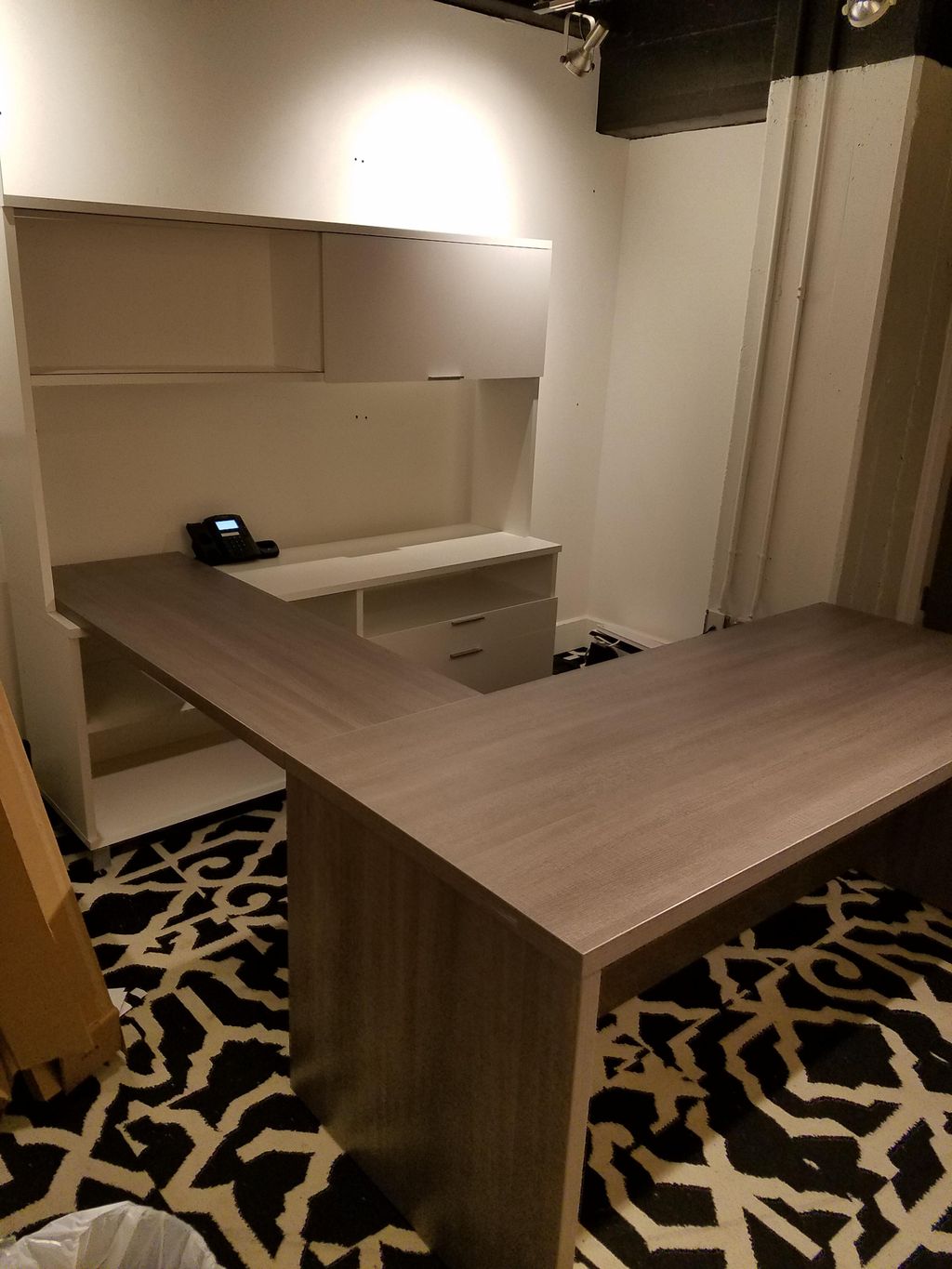 Assembled office desk