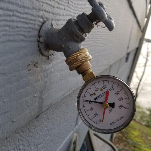 pressure after reducing valve is install 
