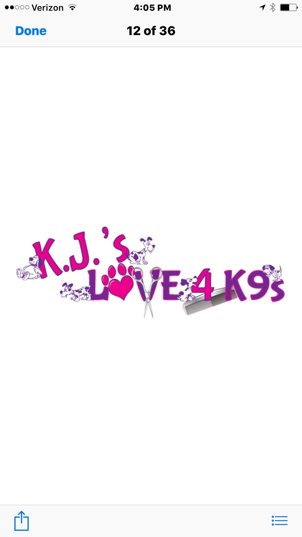 KJ'sLove4K9's Mobile dog grooming services