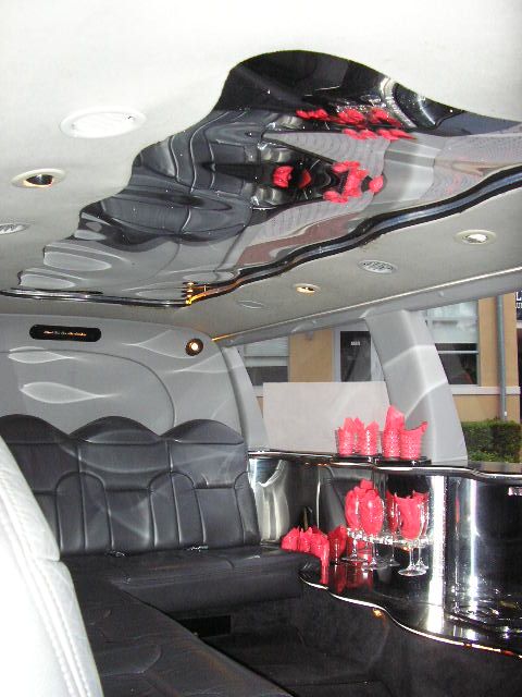 Interior of SUV Limousine