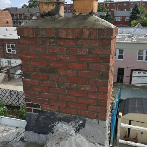 chimney rebuild after