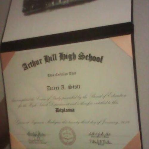 I graduated from Arthur Hill highschool.