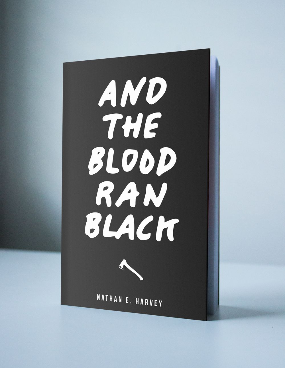 Book cover design for a zombie-horror featuring ha