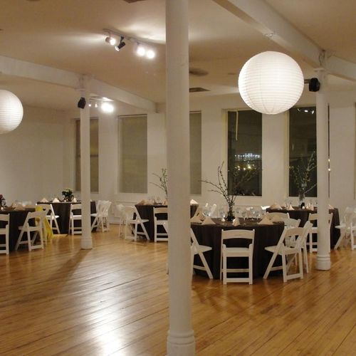 We work with several local event spaces to provide