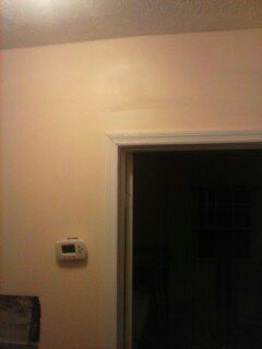 put in wall and painted it and the ceiling