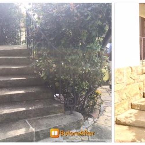 Stairway -  Natural Stone Restoration