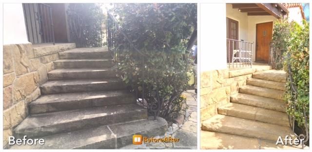 Stairway -  Natural Stone Restoration