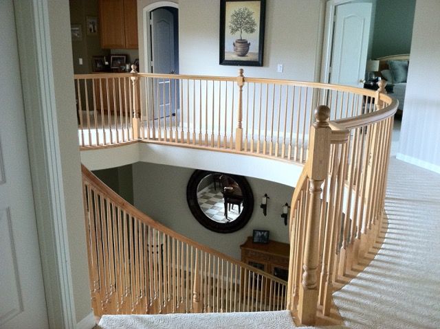 Railing were all wood BEFORE....