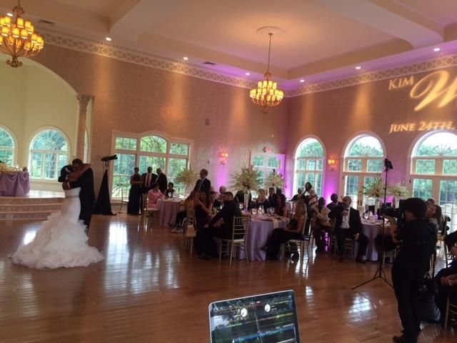 First Dance at Morais Vineyard, DJ and Gobo and Up