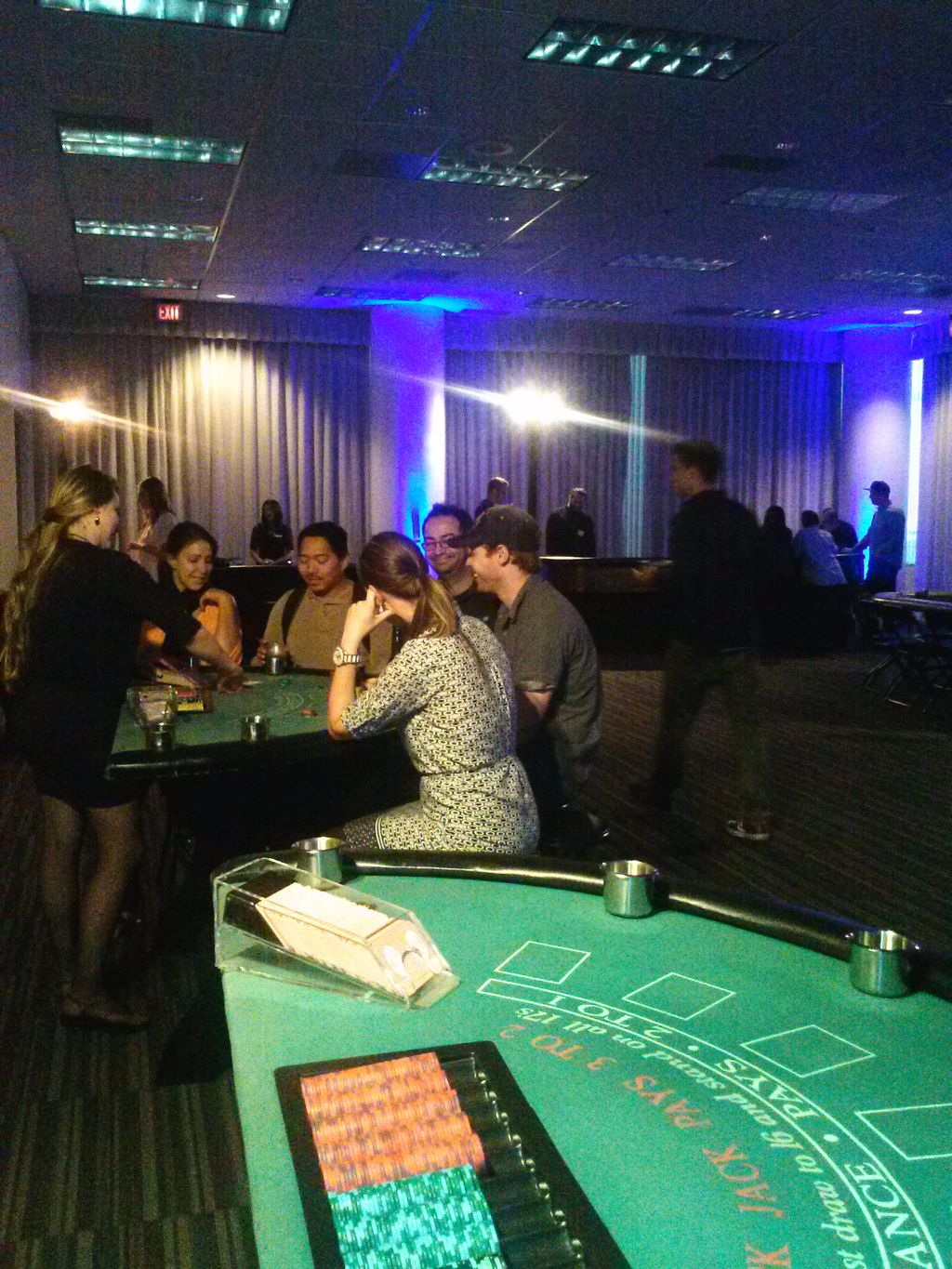 Blackjack Tables in action 