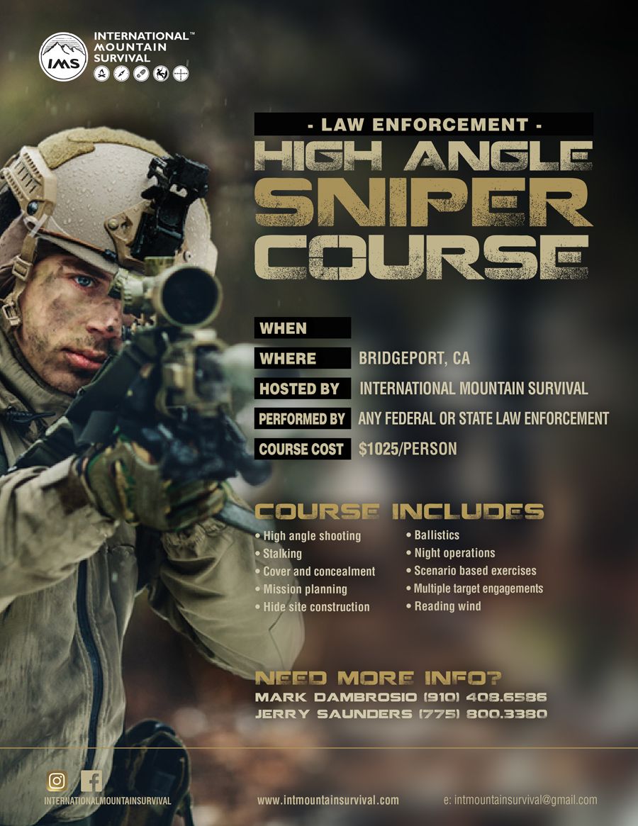Sniper Course - Flyer
