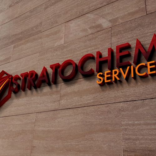 The new logo I created for StratoChem Services mai