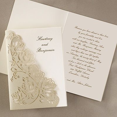 Laser Cut Out Invitations