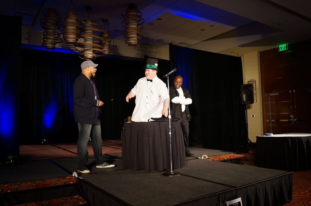 The Great Cigma gives the opening performance for 